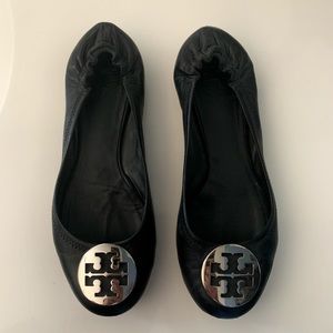 Tory Burch Flats - Black with Silver